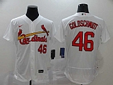 Cardinals 46 Paul Goldschmidt White 2020 Nike Flexbase Jersey,baseball caps,new era cap wholesale,wholesale hats